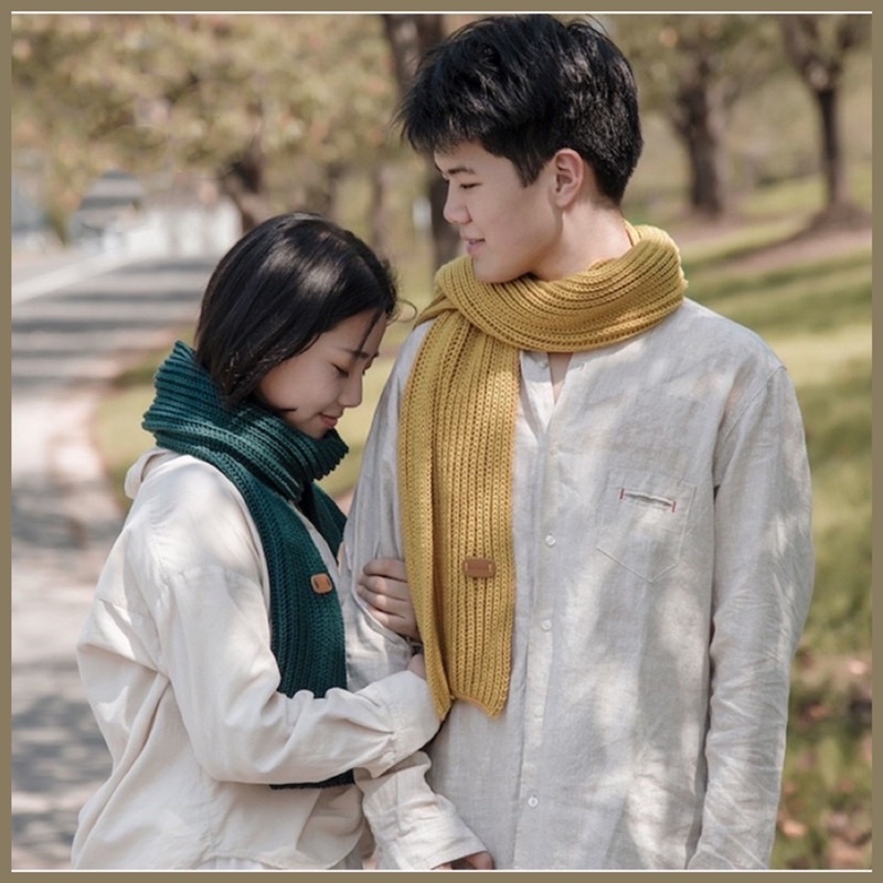 DIY - Gói nguyên liệu đan khăn len SỢI NHỎ quàng cổ nam nữ quà tặng bạn trai cặp đôi ý nghĩa