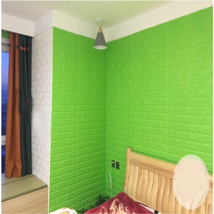 Xốp dán tường - Miếng xốp dán tường 3D giả gạch khổ lớn (Nhiều Màu) kích thước lớn
