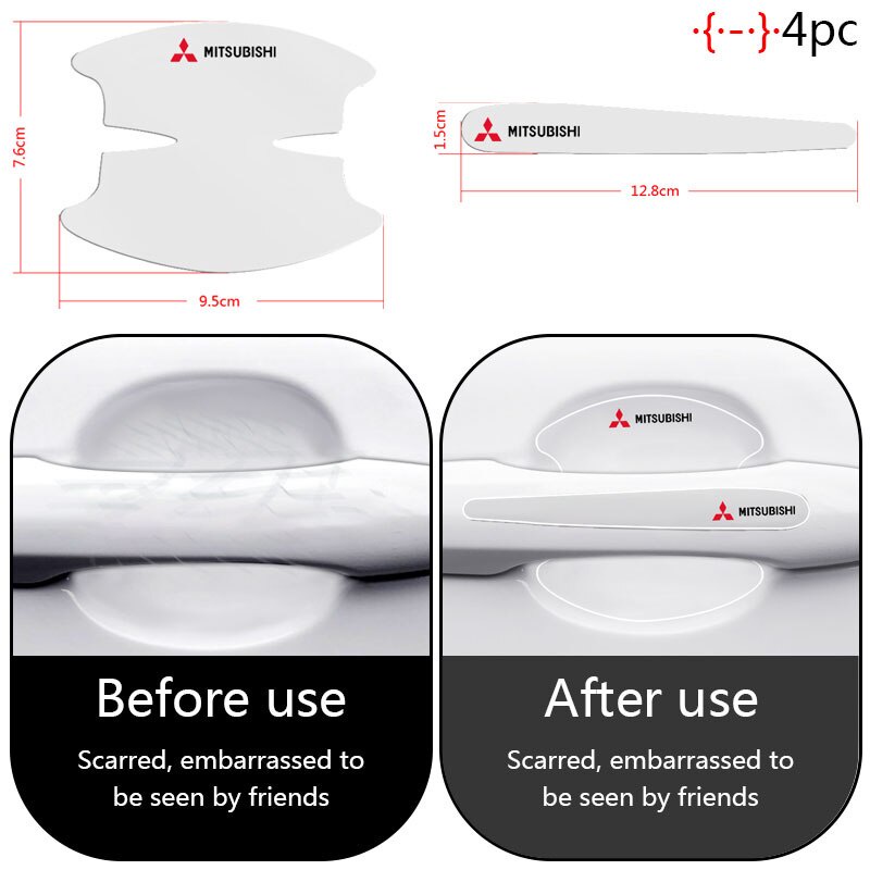 Miếng Dán Chống Trầy Cho Xe Hơi Mitsubishi Triton Tempestade Lancer Pajero Mirage
