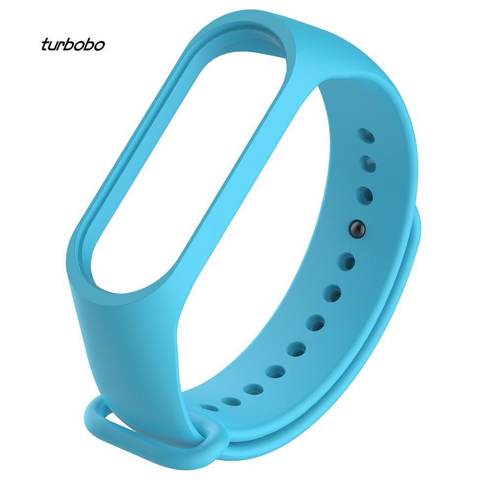 Dây đồng hồ đeo tay từ silicon thay thế màu sắc nổi bật tùy chọn cho Xiaomi Mi Band 3/4