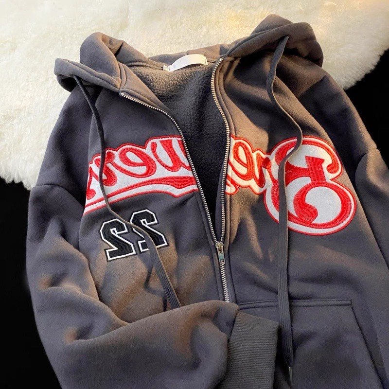 Áo khoác nỉ nữ hoodie form rộng cute hàn quốc CaMa Store M379