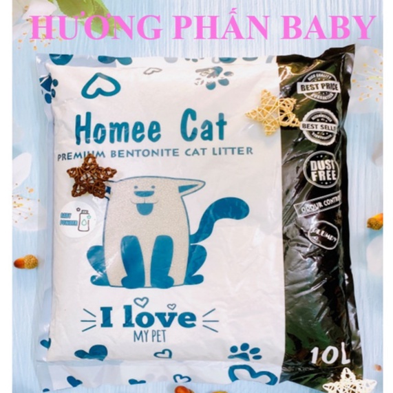 CÁT VỆ SINH CHO MÈO HOMEE CAT 10L (7KG)