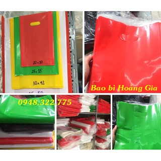 1 kg Túi đựng quà đẹp - Túi đục lỗ hạt xoài sịn chất liệu PE dai, bóng, đẹp