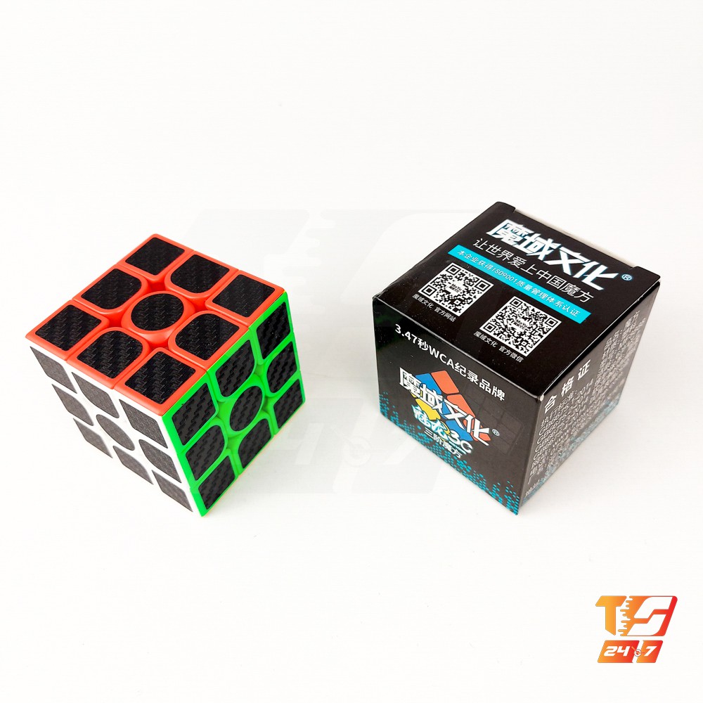 Khối Rubik 3x3 Carbon MoYu MeiLong 3C - Đồ Chơi Rubic Cacbon 3 Tầng 3x3x3