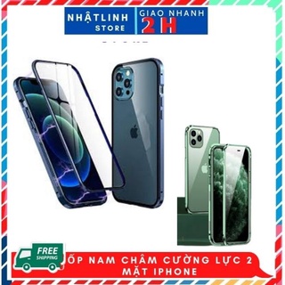 ỐP Lưng Iphone,Ốp Hít Nam Châm Cường Lực 2 Mặt iphone,12promax/12/12pro/12mini/xsmax/xs/x/11pro/11promax/11