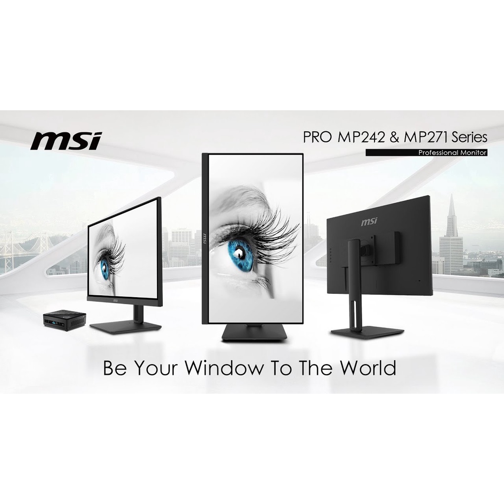 Màn Hình Máy Tính - MSI Pro MP242 (24inch/FHD/IPS/75Hz/5ms/250nits/HDMI+Dsub+Audio) - Hàng Chính Hãng Bảo Hành 3 năm