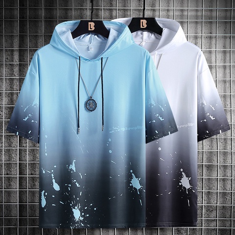 Áo Hoodie Ngắn Tay Thời Trang Mùa Hè Cá Tính Dành Cho Nam/Size M-5XL 2022