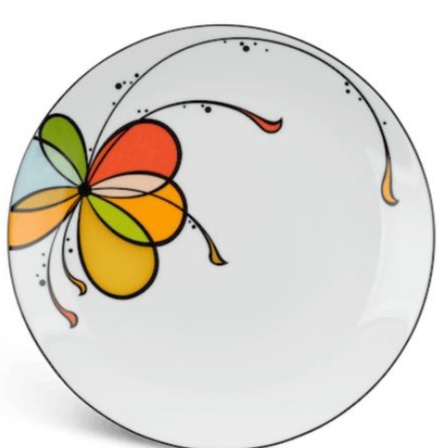Dĩa Tròn Ảo Sứ Cao Cấp Minh Long 22 cm - Daisy - Bóng Bay