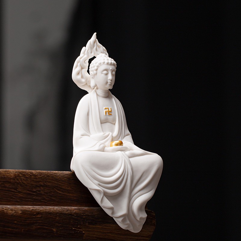 Tượng Phật Bằng Gốm Sứ Dùng Trang Trí Phòng Ngủ | BigBuy360 - bigbuy360.vn