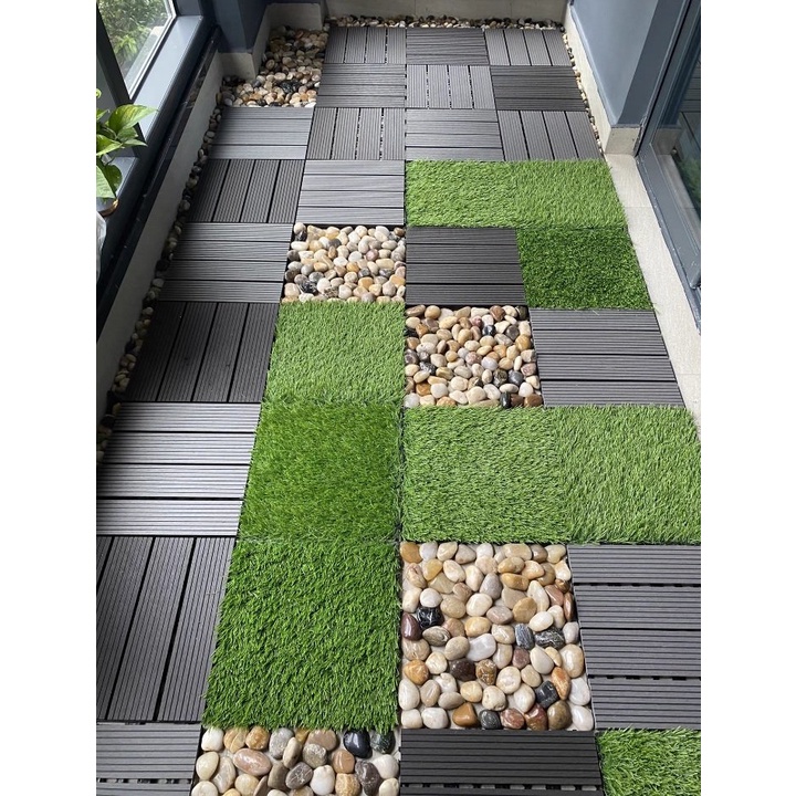 Combo 22 Tấm Lót Sàn Ban Công,Sân Vườn Kích Thước 30cm x 30cm