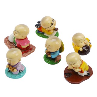 Bộ Tượng 6 Chú Tiểu Vui Chơi - Tượng Chú Tiểu Đá Chất Lượng Cao SX Tại Việt Nam (ko hàng TQ)