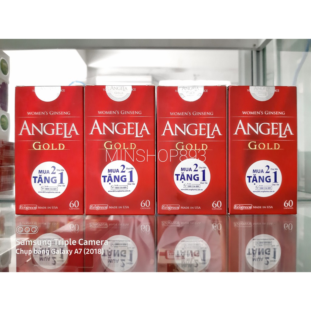 [CHÍNH HÃNG TÍCH ĐIỂM ] Sâm Angela Gold - Tăng cường sinh lý nữ - lọ 60 viên