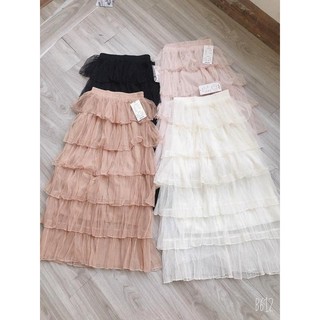 Chân váy nữ voan tầng