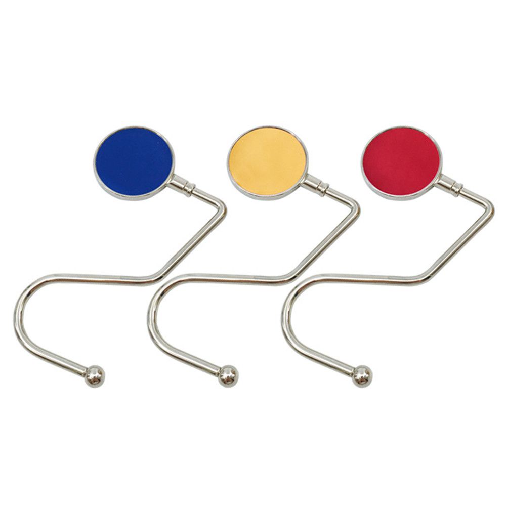 Móc treo túi xách gắn bàn bằng kim loại bền bỉ di động nhiều màu sắc
