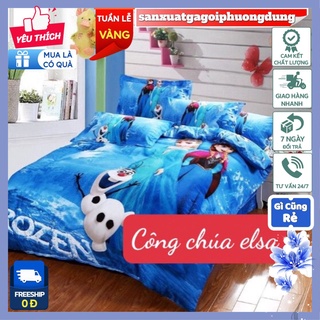 Bộ Ga Gối Poly Ga trải giườngHọa Tiết Nhiều Mẫu-sanxuatgagoiphuongdung