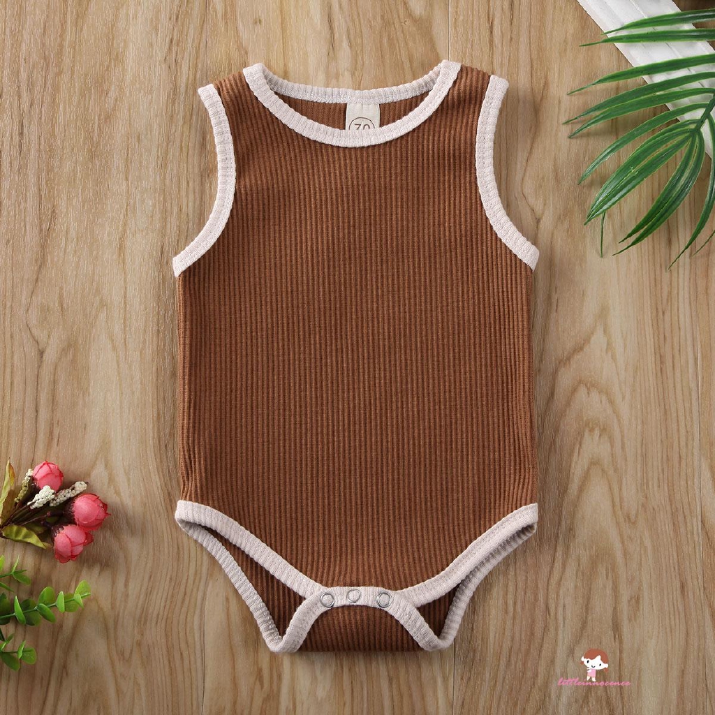 Bodysuit Không Tay Kẻ Sọc Cho Bé