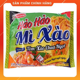 MÌ XÀO HẢO HẢO TÔM XÀO CHUA NGỌT - TÔM HÀNH 75G date mới .