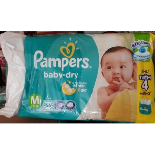 bỉm dán Pamer size L 60 miếng+ 6 miếng quần pamper m