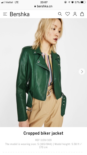 Áo da bershka