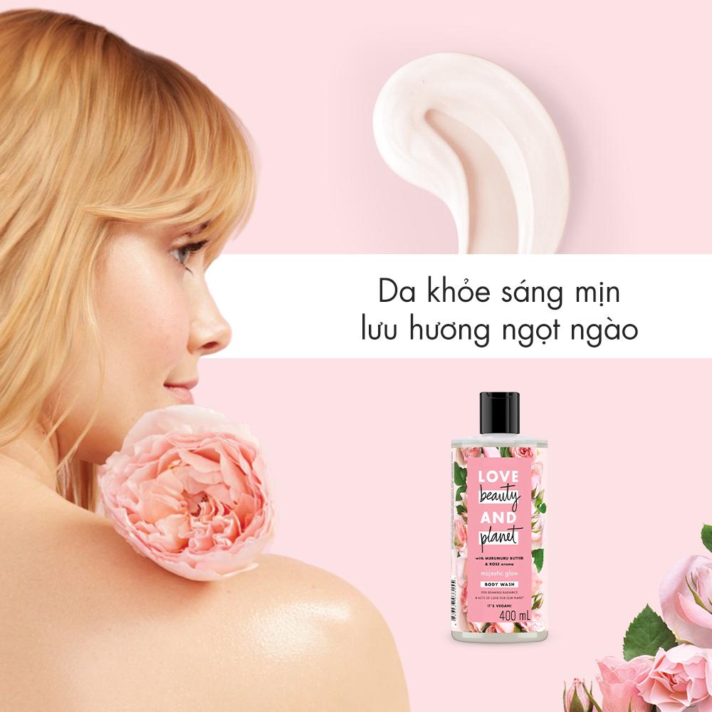 Combo 2 sữa tắm love beauty and planet làm sáng da với 100% tinh dầu hoa - ảnh sản phẩm 6