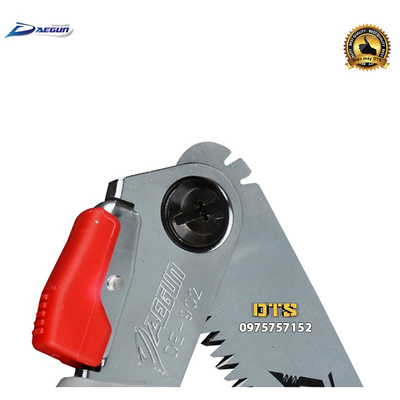 Cưa gỗ cầm tay DAEGUN, cưa cành cán xếp 180mm, cưa gấp gọn thép cao cấp Made in Korea