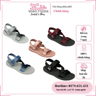 Giày Sandal Mol Nam Nữ Quai Chéo Đế Cao Su Quai Dù Đi Học Đi Làm Đi Chơi  Full Size Mã MS1166 -Wigo Young