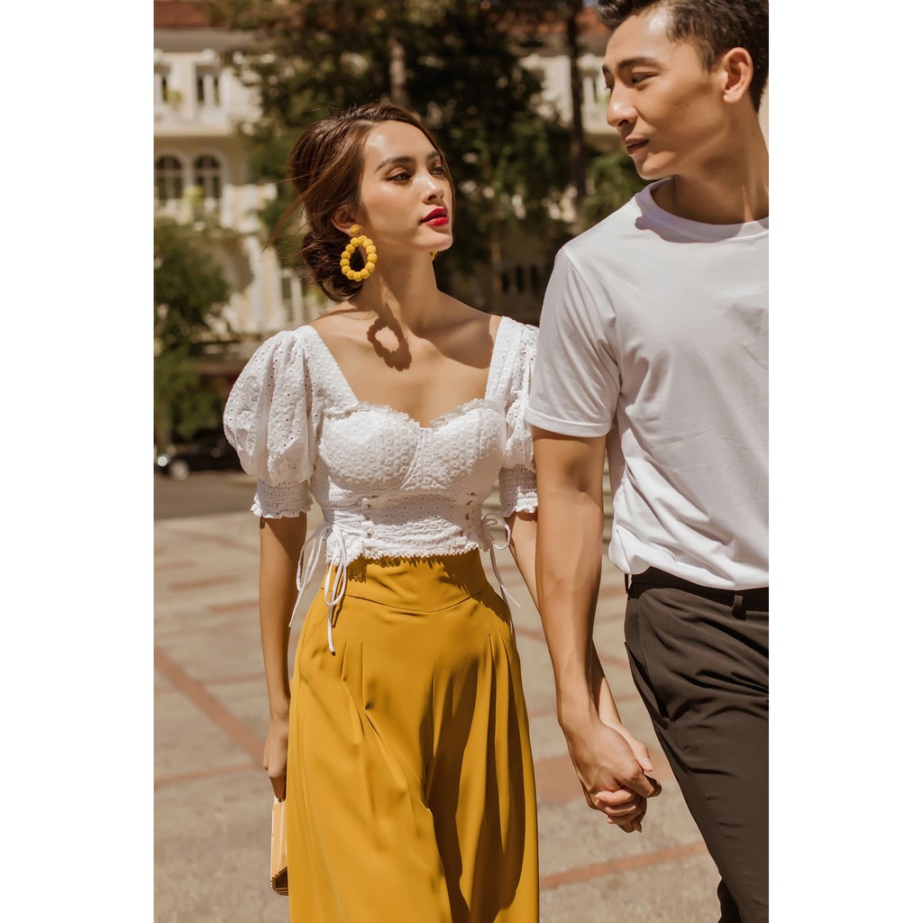 SÒ VINTAGE - PNI Quần ống rộng túi xéo khóa kéo sau lưng | BigBuy360 - bigbuy360.vn