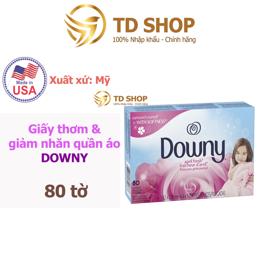 [NK Mỹ] Giấy thơm quần áo và làm mềm vải DOWNY - TD Shop