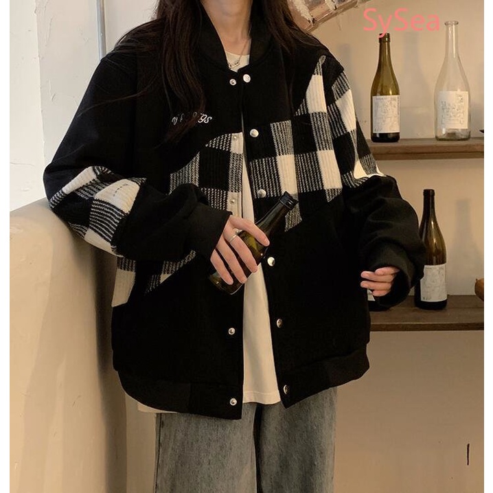 Áo Khoác Bóng Chày Nữ In Hình Thời Trang Xuân Thu