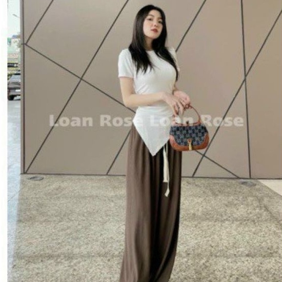 Áo thun vạt nhọn Dây rút kiểu 1 bên (TV2&amp;A15) Siêu Hot