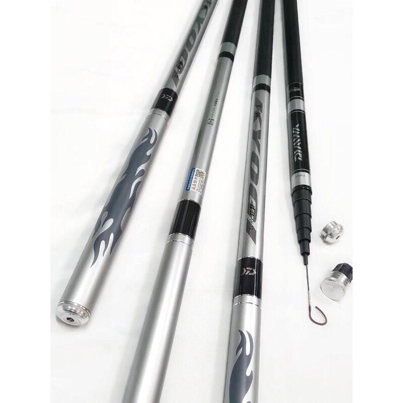 Bộ cần câu tay daiwa kyogi 6h và hộp phao kèm đầy đủ phụ kiện như hình - chuyên câu đơn câu đài
