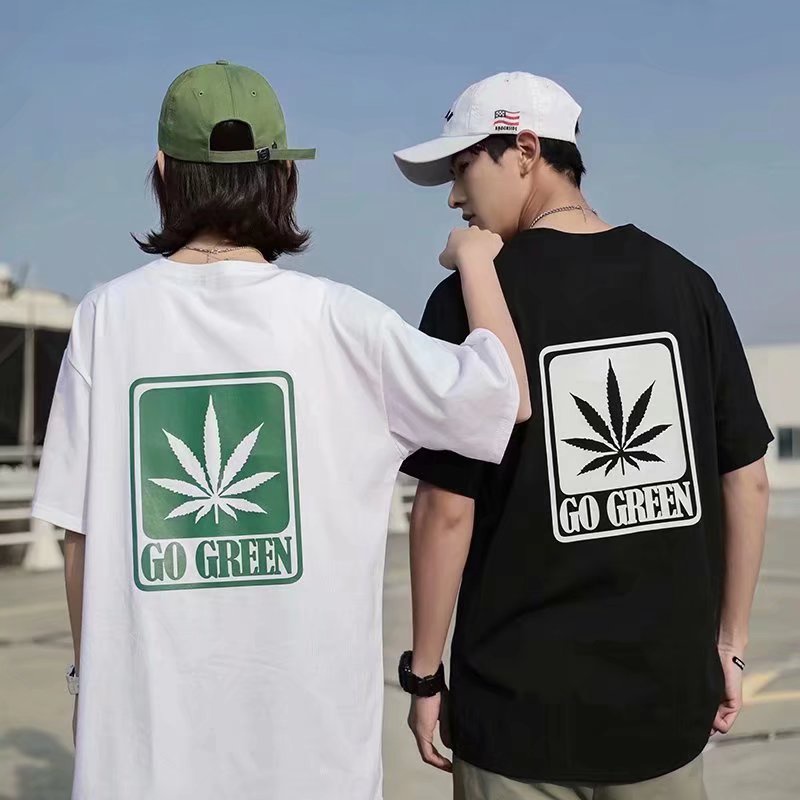 Áo Thun Tay Ngắn Cổ Tròn In Chữ Thời Trang Mùa Hè Dành Cho Nam Và Nữ Size M-8XL