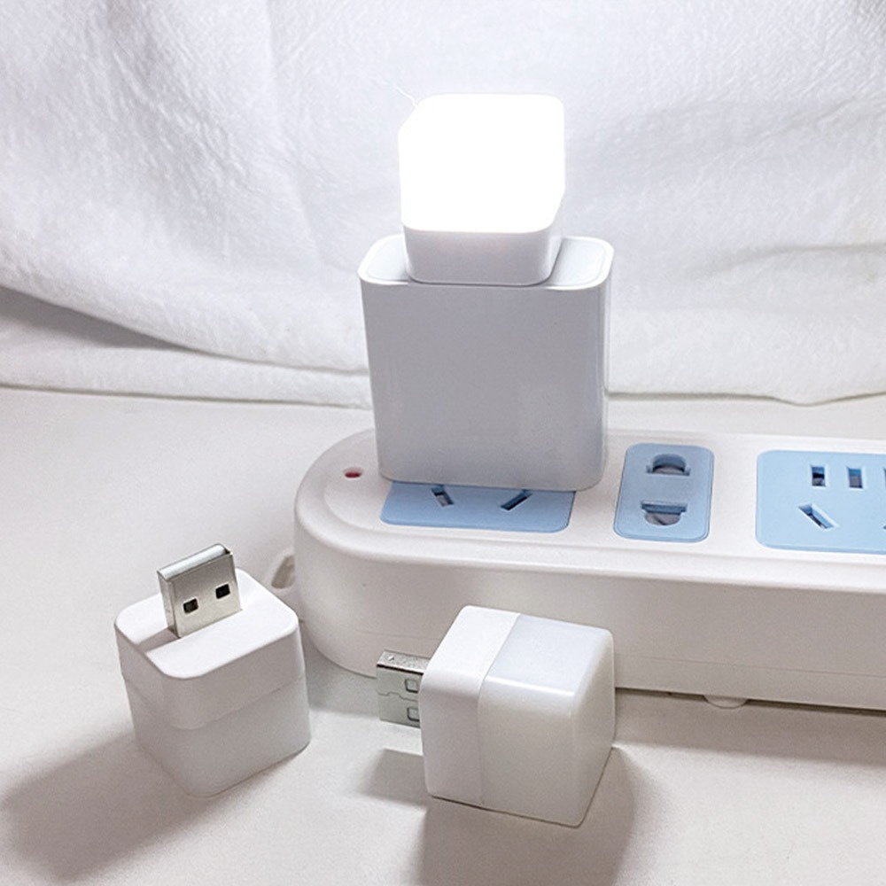 2 Đèn LED Tròn Cổng USB Bảo Vệ Mắt Khi Đọc Sách Điện Thoại