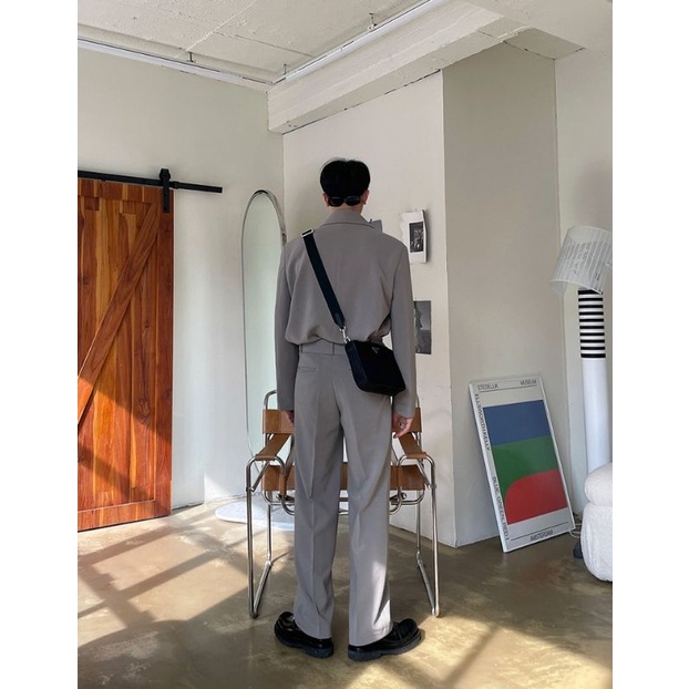 Mrcyc Set Vest Xám Cao Cấp Phong Cách Hàn Quốc Cho Nam