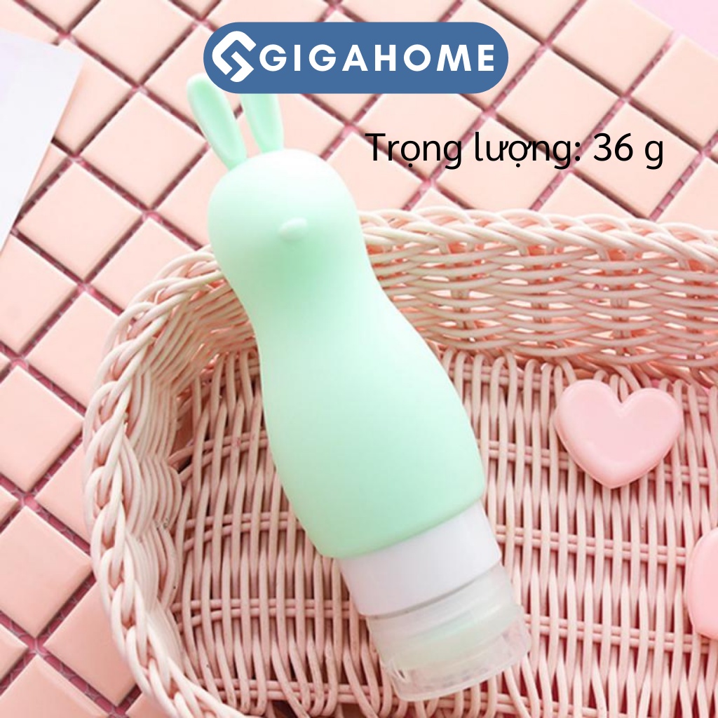 Lọ Chiết Dầu Gội, Mỹ Phẩm GIGAHOME Silicone Du Lịch Hình Thú Tiện Lợi 90ml 8267