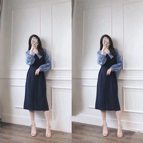 Đầm bigsize. Đầm suông MG111. Inbox để được shop tư vấn size