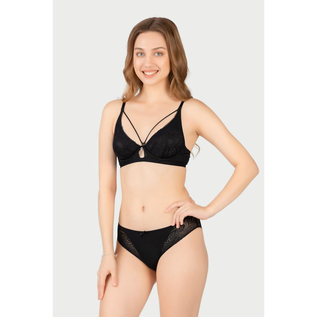 Quần lót Hipster Vera Ren phối lưới - V0451