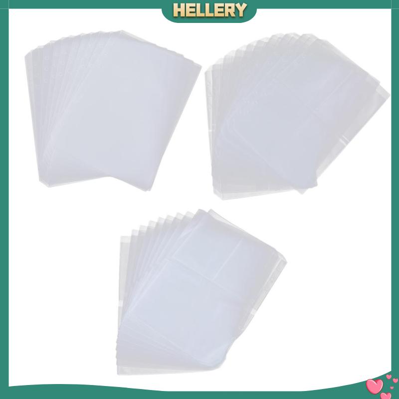 Set 10 Bìa Đựng Tài Liệu Khổ A5 6 Lỗ Bằng PVC Trong Suốt Tiện Dụng