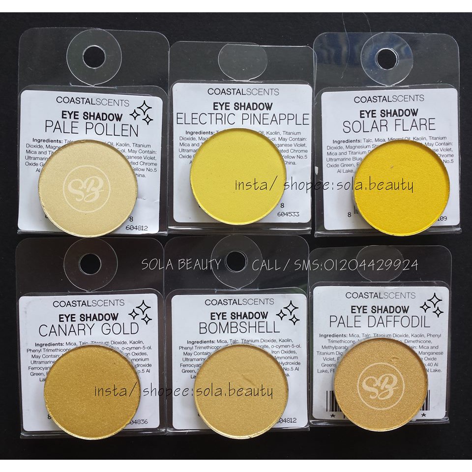 Các màu mắt lẻ (Phần 9) - Coastal Scents
