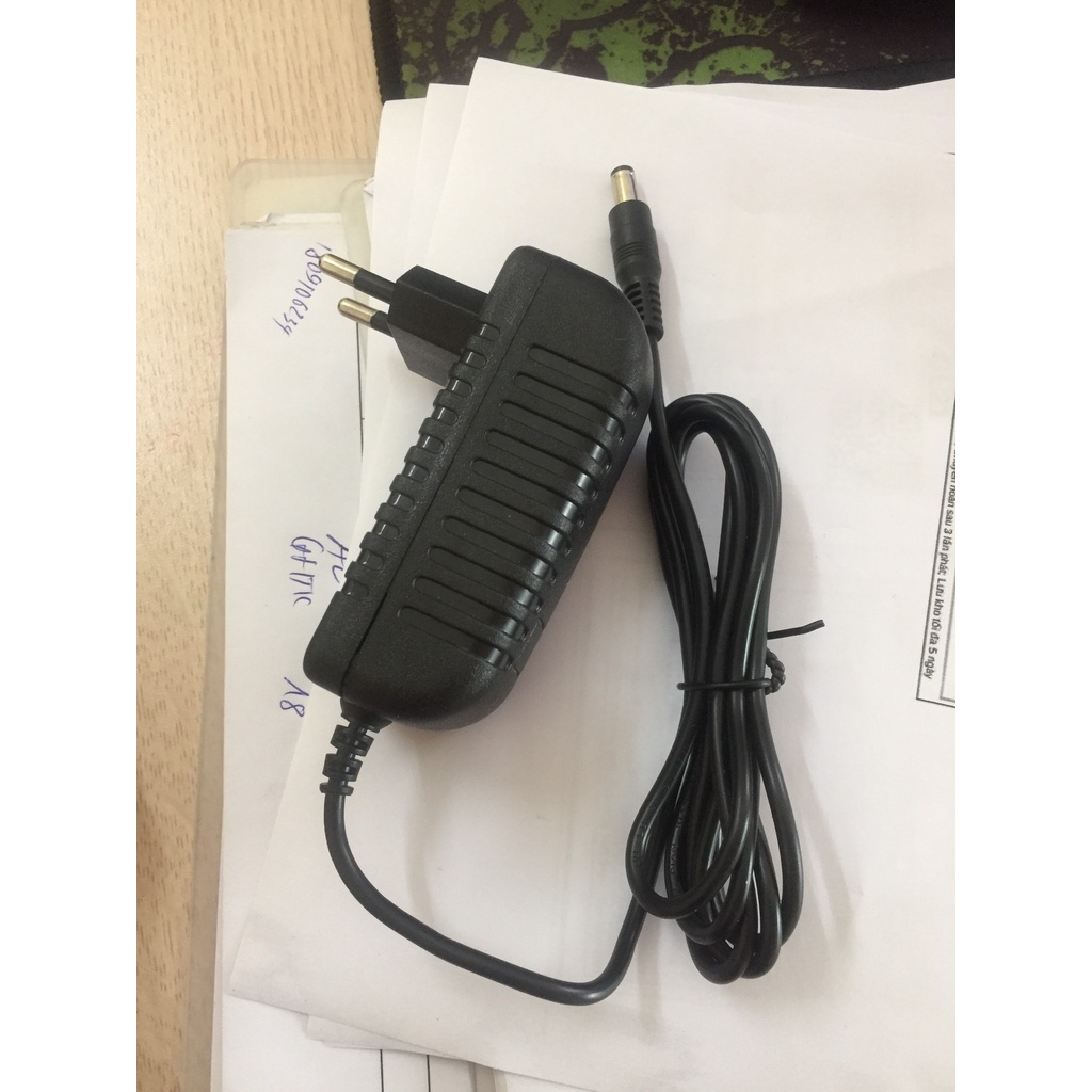 Nguồn Adapter DC 12V 2A Đầu Tròn Cho Các Loại Máy Massage, Tẩu Sạc 12V - 24V Trên Ô tô, Chuẩn cắm 5.5mm, Cáp dài 1.2M