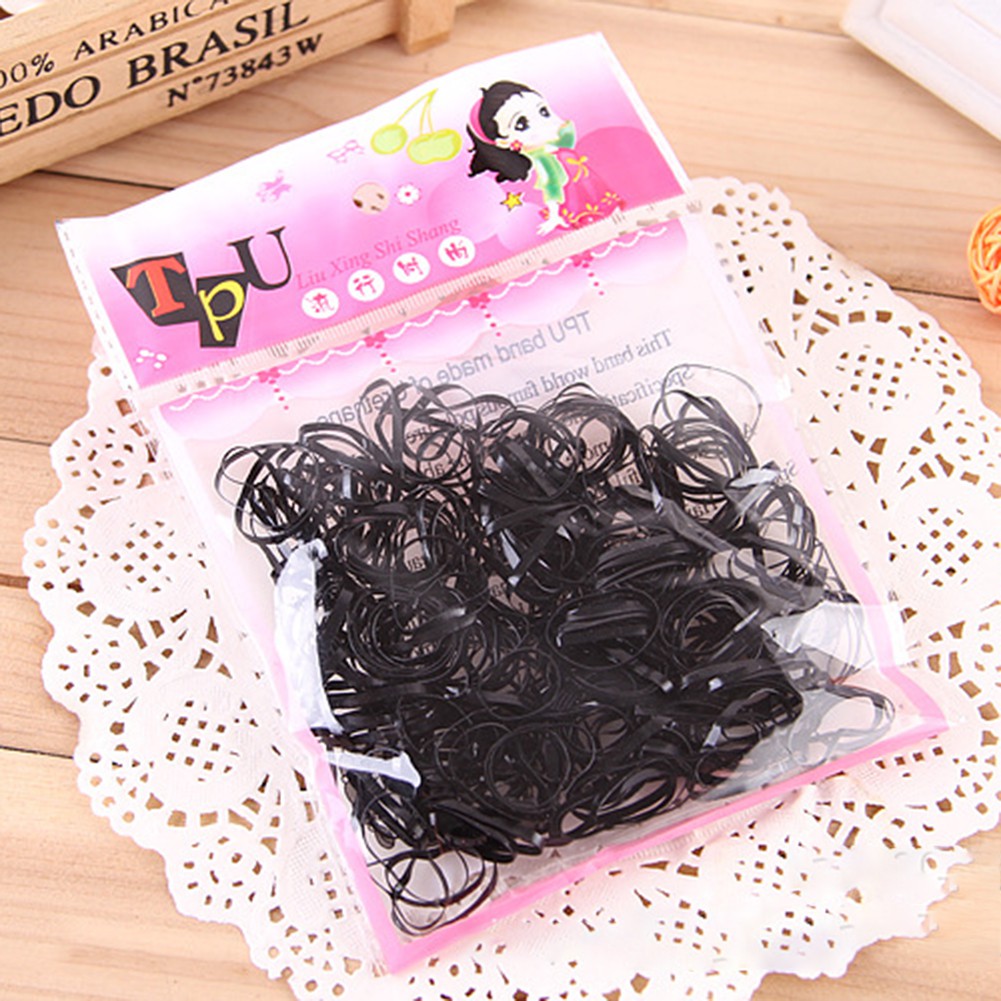 Set 220 dây chun buộc tóc nhiều màu cho bé gái