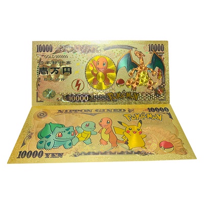 Thẻ Bài Ma Thuật Hình Quả Bóng Pokemon Bằng pvc Màu Vàng Kim Cổ Điển Sưu Tầm Kỷ Niệm Cho Trẻ Em