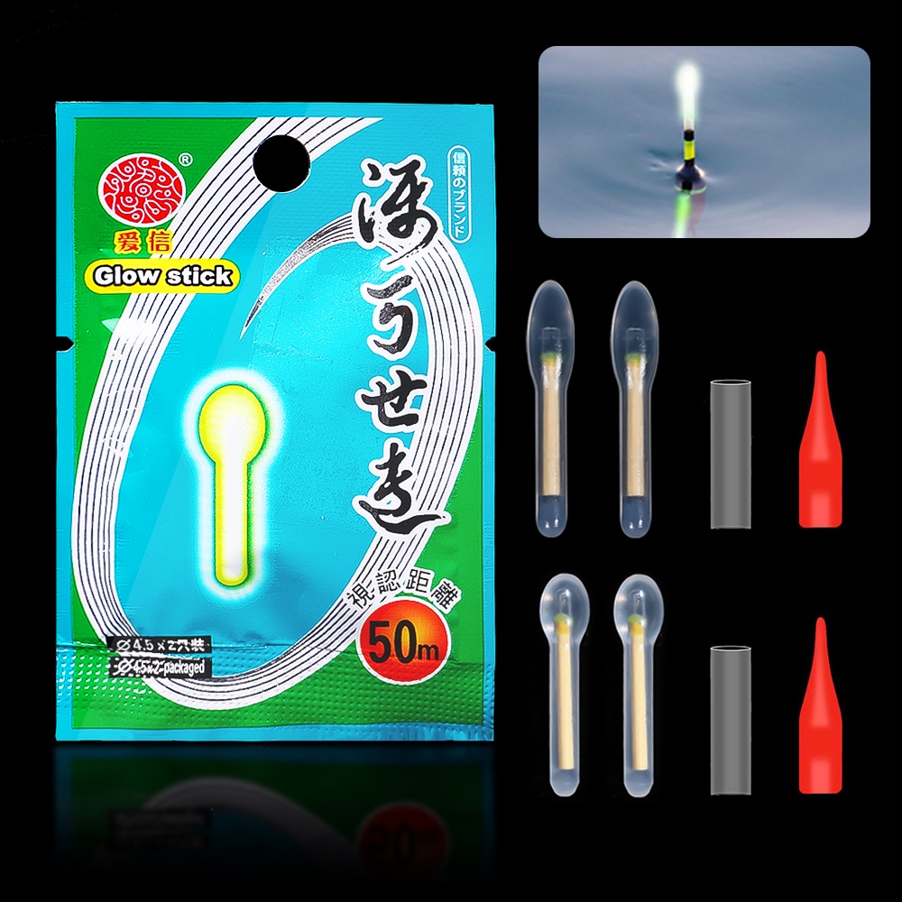 Set 4 Phao Câu Cá Dạ Quang Trọng Lượng Nhẹ Tiện Dụng