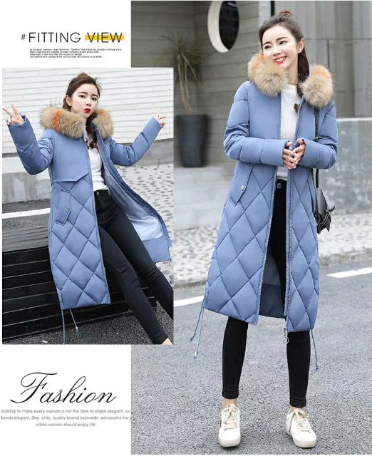 Áo khoác dáng dài áo khoác phao dày ấm phong cách Hàn Quốc xịn đẹp sang chảnh | BigBuy360 - bigbuy360.vn