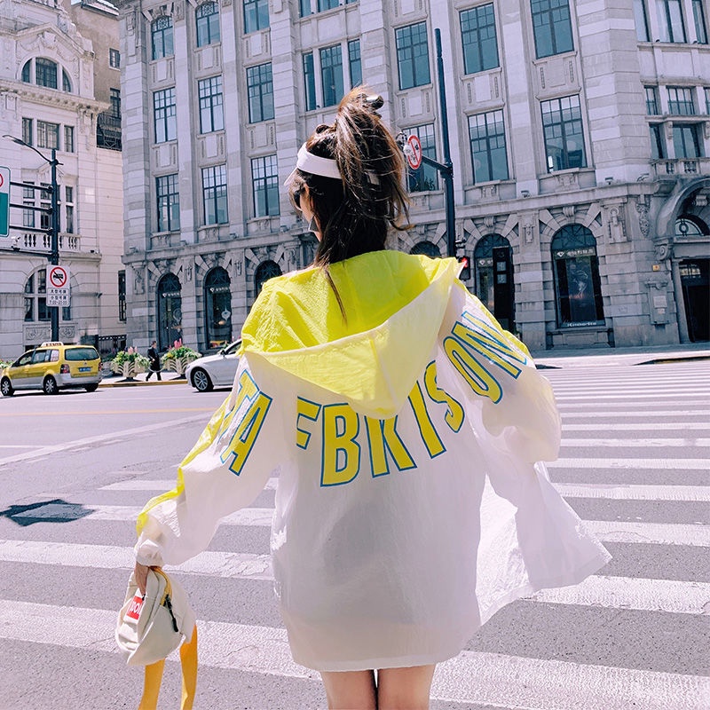 Áo Khoác Chống Nắng Dáng Rộng Phong Cách Hàn Quốc Dễ Thương Thời Trang Mùa Hè Cho Nữ