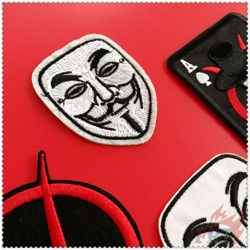 1 Sticker Ủi Thêu Chữ V For Vendetta