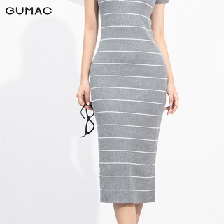 Đầm len ôm sọc DA9222 GUMAC