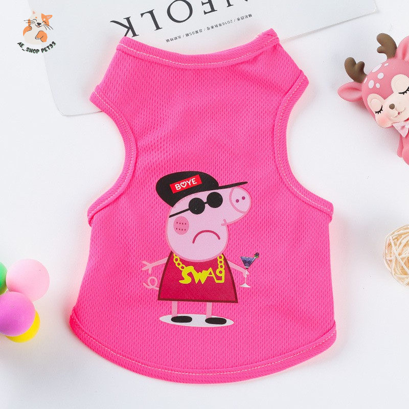 Áo cho chó mèo thú cưng thiết kế họa tiết siêu kute,dễ thương