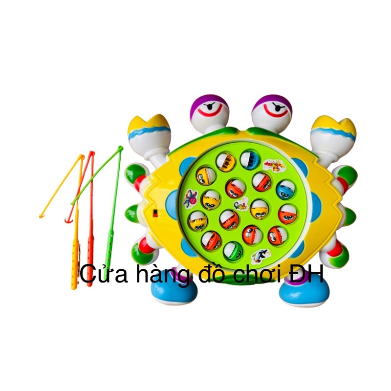 Bộ đồ chơi câu cá dùng pin,3 cần câu cho bé