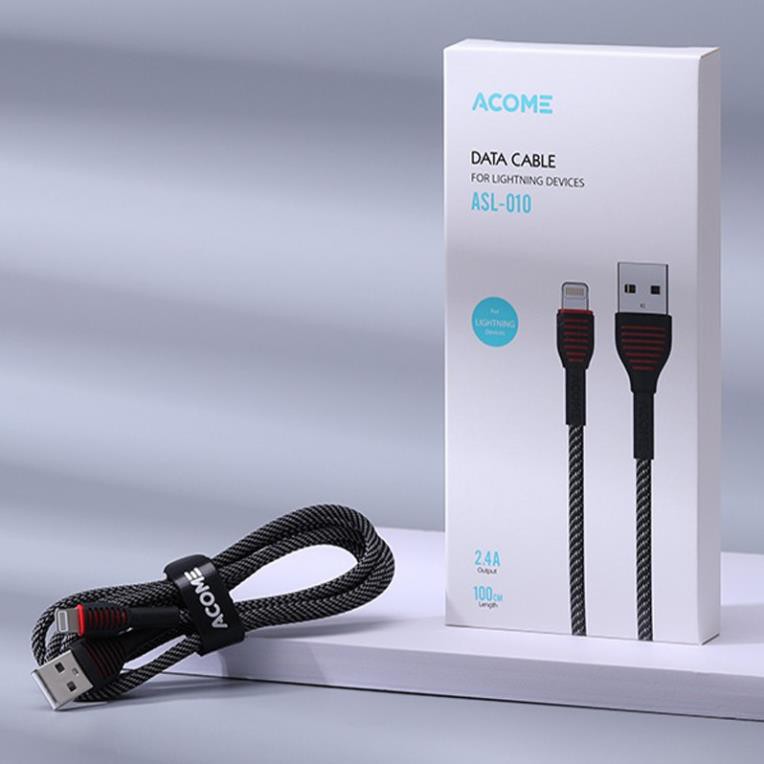 Cáp Sạc Nhanh Type-C Micro USB ACOME Cáp Dù Bền Chắc 100cm